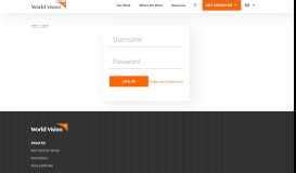 world vision login|User account .